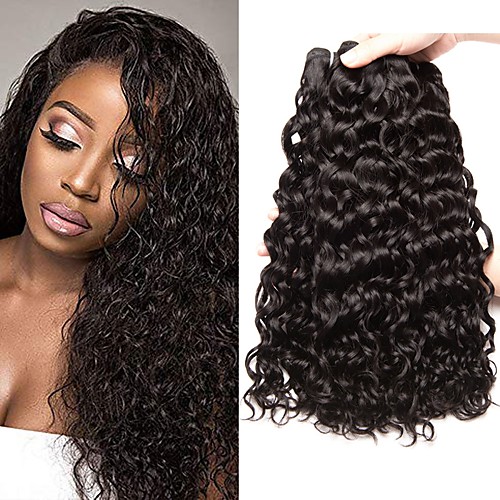 

3 Bundles Brazilian Hair Water Wave Unprocessed Human Hair 100% Remy Hair Weave Bundles 150 g Natural Color Hair Weaves / Hair Bulk Hair Care Hair Accessory 8-28 inch Natural Color Human Hair Weaves