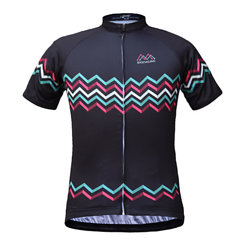 

JESOCYCLING Women's Short Sleeve Cycling Jersey Black Bike Jersey Top Mountain Bike MTB Road Bike Cycling Breathable Quick Dry Moisture Wicking Sports Clothing Apparel / Stretchy
