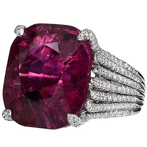 

Women Ring Synthetic Ruby Classic Purple Copper Ladies Fashion everyday 1pc 6 7 8 9 10 / Women's / Solitaire