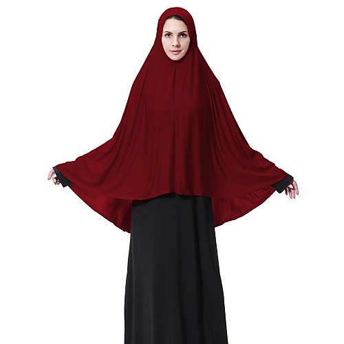 

Women's Basic Polyester Hijab - Solid Colored Criss Cross / All Seasons
