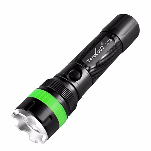 

Tank007 TC1801 LED Flashlights / Torch Waterproof 800 lm LED LED 1 Emitters 5 Mode with Battery and USB Cable Waterproof Portable Professional Camping / Hiking / Caving Everyday Use Cycling / Bike