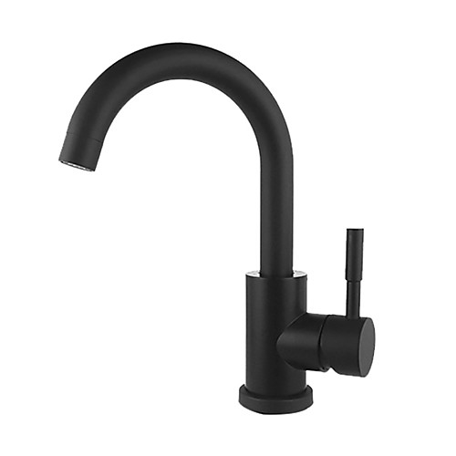 

Bathroom Sink Faucet - New Design Brushed / Painted Finishes Free Standing Single Handle One HoleBath Taps