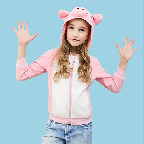 

Kid's Hoodie Kigurumi Pajamas Piggy / Pig Onesie Pajamas Polar Fleece Pink Cosplay For Boys and Girls Animal Sleepwear Cartoon Festival / Holiday Costumes