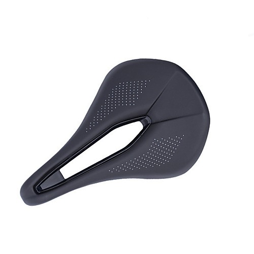 

Bike Saddle / Bike Seat Breathable Comfort Cushion Hollow Design PU Leather Silica Gel Cycling Road Bike Mountain Bike MTB Black