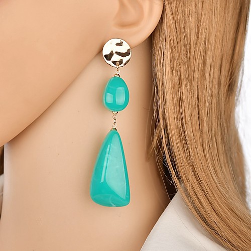 

Women's Drop Earrings Classic Pear Ladies Classic Vintage Elegant Resin Earrings Jewelry Yellow / Red / Green For Evening Party Festival 1 Pair