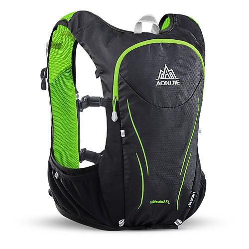 

5 L Hiking Backpack Hydration Backpack Pack Lightweight Breathable Outdoor Hiking Cycling / Bike Running Nylon Black / Red Black / Green