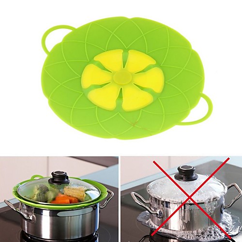 

10.2inch Silicone Lid Spill Stopper Pot Cover for Pan Pot Flower Shape Cooking Tools