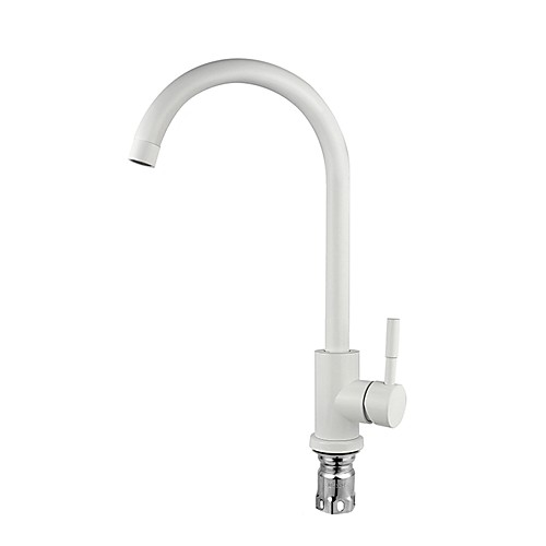 

Kitchen faucet / Bathroom Sink Faucet - Single Handle One Hole Nickel Brushed Standard Spout / Tall / ­High Arc Free Standing
