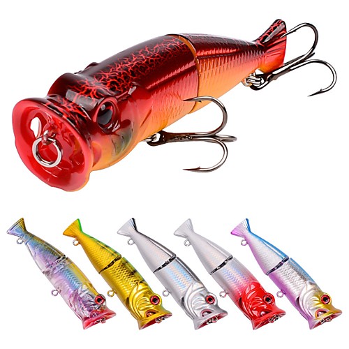 

6 pcs Fishing Lures Hard Bait Outdoor Sinking Bass Trout Pike Bait Casting Lure Fishing General Fishing Plastic