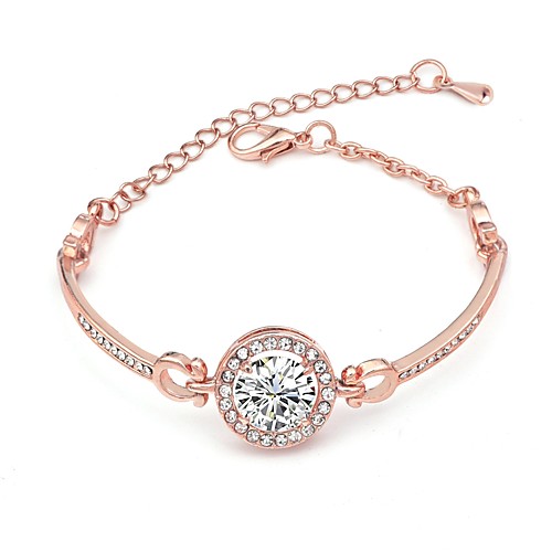

Women's Clear Crystal Classic Cheap Fashion Alloy Bracelet Jewelry Silver / Rose Gold / Champagne For Daily Date