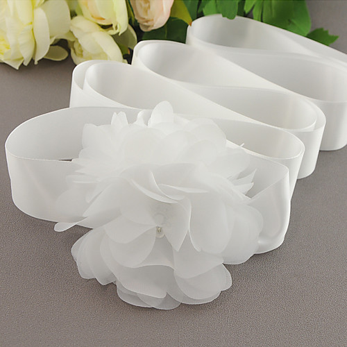 

Polyester / Polyamide Wedding / Party / Evening Sash With Floral Women's Sashes