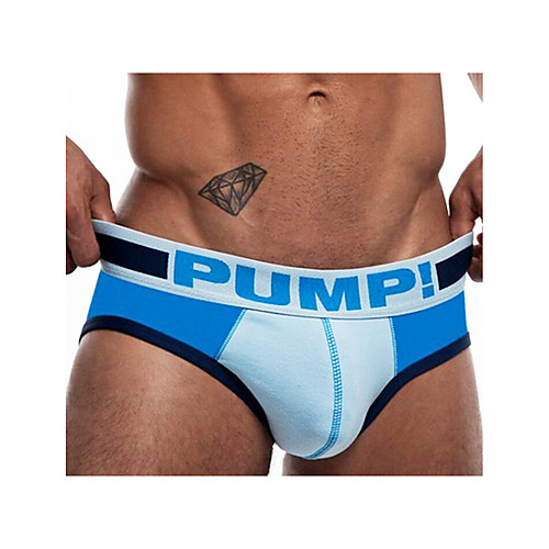 

Men's Stripe Sexy Seamless Panties - Normal, Solid Colored 1 Piece Light Blue White Blue M L XL / Slim