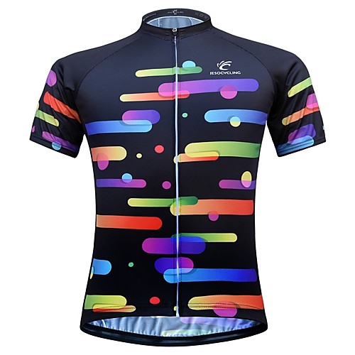 

JESOCYCLING Women's Short Sleeve Cycling Jersey Black Bike Jersey Top Mountain Bike MTB Road Bike Cycling Breathable Quick Dry Moisture Wicking Sports Clothing Apparel / Stretchy