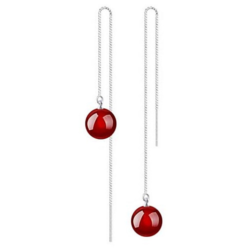 

Women's Drop Earrings Long Romantic Earrings Jewelry Black / Red For Wedding Daily 1 Pair