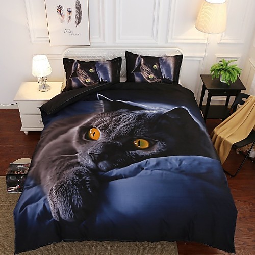 

Duvet Cover Sets Geometric / 3D Polyster Printed 3 PieceBedding Sets