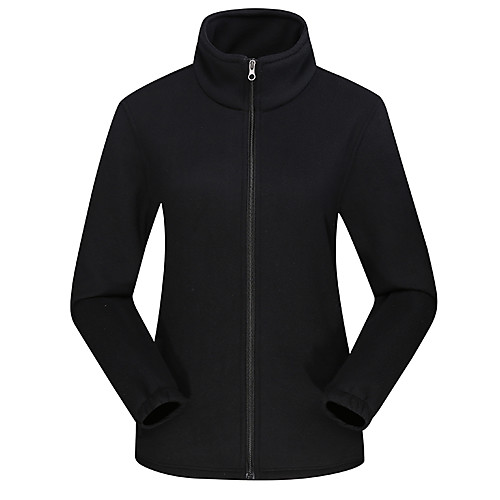 

Women's Hiking Jacket Hiking Fleece Jacket Winter Outdoor Solid Color Thermal Warm Windproof Breathable Warm Winter Jacket Hunting Climbing Camping / Hiking / Caving Violet Black Red Pink