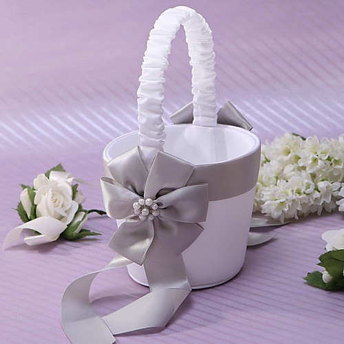 

Flower Basket Others 8 3/5 (22 cm) Imitation Pearl / Satin Flower 1 pcs