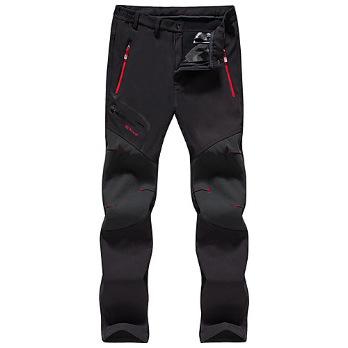 

Women's Hiking Pants Softshell Pants Winter Outdoor Waterproof Windproof Fleece Lining Breathable Nylon Softshell Pants / Trousers Bottoms Camping / Hiking Hunting Climbing Black Army Green Grey L XL