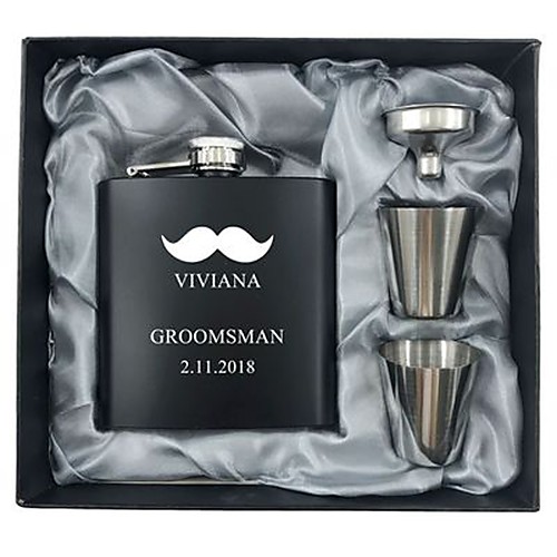 

Personalized Stainless steel Barware & Flasks Her / Him / Bride Wedding Party / Festival
