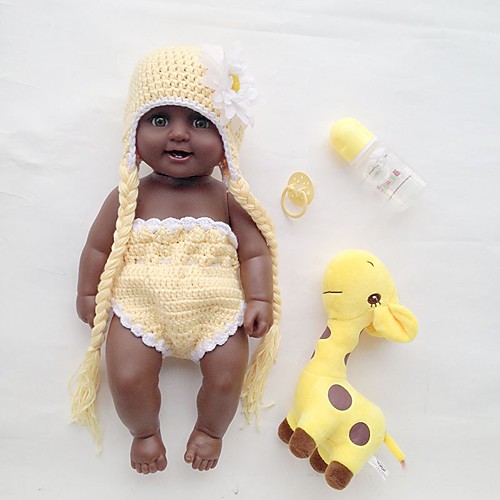 

20 inch Black Dolls Reborn Doll Baby Boy African Doll lifelike Cute Kids / Teen with Clothes and Accessories for Girls' Birthday and Festival Gifts