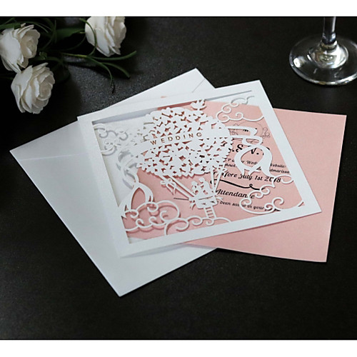 

Side Fold Wedding Invitations 20 - Invitation Cards Artistic Style Pure Paper