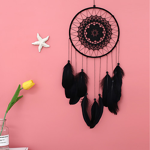 

Handmade Dream Catchers With Feather Traditional Wall Hangings Decoration