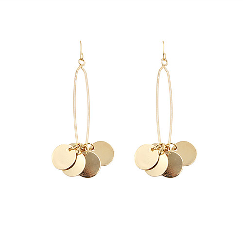 

Women's Drop Earrings Coin Fashion Earrings Jewelry Gold / Silver For Party Causal 1 Pair