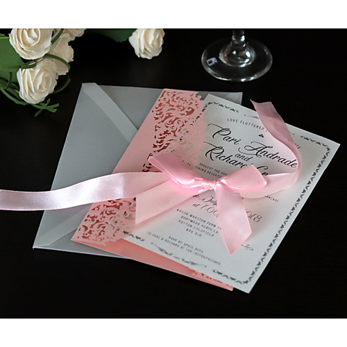 

Side Fold Wedding Invitations 20 - Invitation Cards Artistic Style Pure Paper