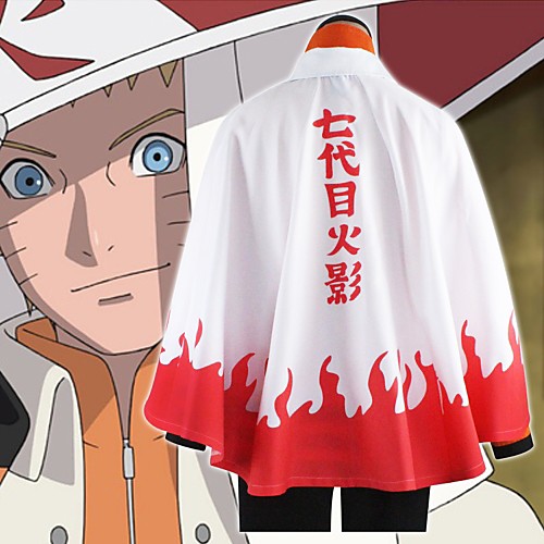 

Inspired by Naruto Hokage Naruto Uzumaki Boruto Anime Cosplay Costumes Japanese Cosplay Tops / Bottoms Classic Long Sleeve Cloak For Unisex