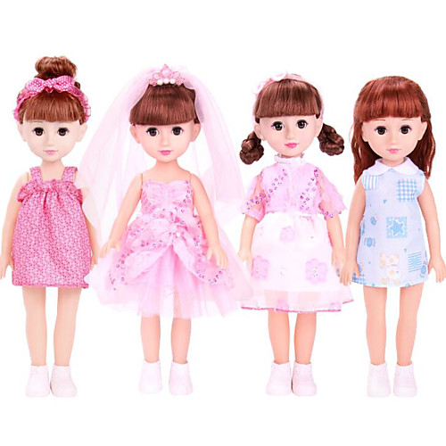 

16 inch Fashion Doll Talking Toy Baby Girl lifelike Smart Kids / Teen Full Body Silicone with Clothes and Accessories for Girls' Birthday and Festival Gifts