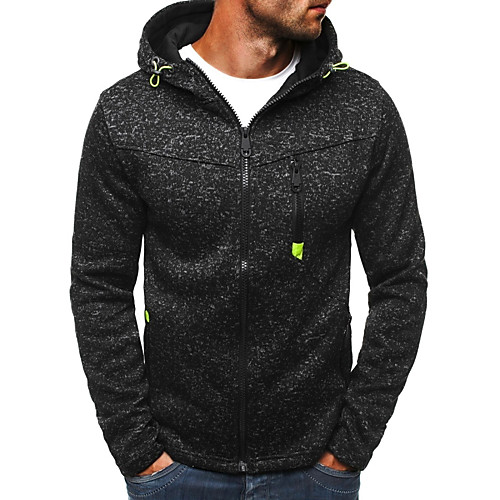 

Men's Hoodie Solid Colored Hooded Basic Sports - Long Sleeve Loose Black Red Light gray Navy Blue M L XL XXL XXXL / Spring / Fall