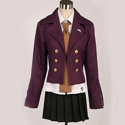 

Inspired by Danganronpa Kyoko Kirigiri Anime Cosplay Costumes Japanese Cosplay Suits British Contemporary Coat Blouse Top For Men's Women's / Skirt / Gloves / Tie / Skirt / Gloves