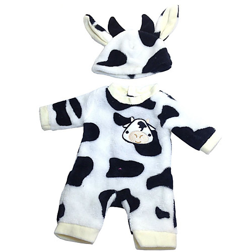 

Doll accessories Reborn Doll Reborn Toddler Doll Cow Baby Boy Baby Girl Cute Kids / Teen Cloth Kids Baby Unisex Toy Gift 2 pcs