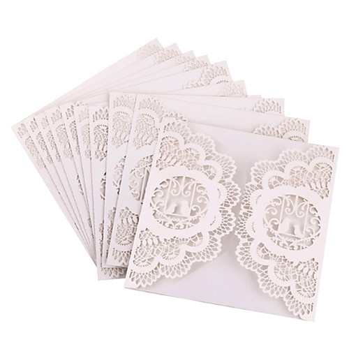 

Side Fold Wedding Invitations 20 - Invitation Cards Artistic Style Pure Paper