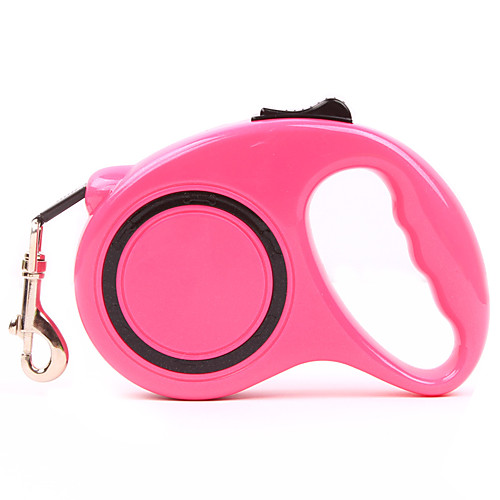 

Cat Dog Leash Adjustable / Retractable Automatic Flower Plastic Pink Orange