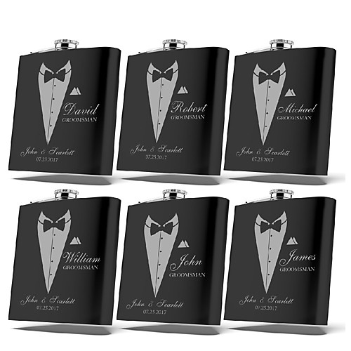 

Personalized Stainless steel Barware & Flasks Her / Him / Bride Wedding Party / Festival