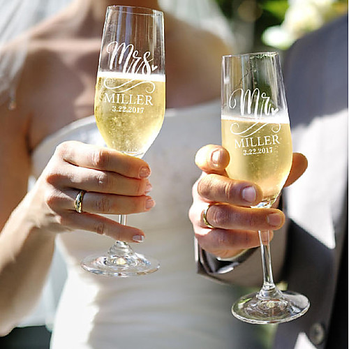 

Glasses / Bamboo Fiber / Glass Toasting Flutes Gift Box Cup / Wedding All Seasons