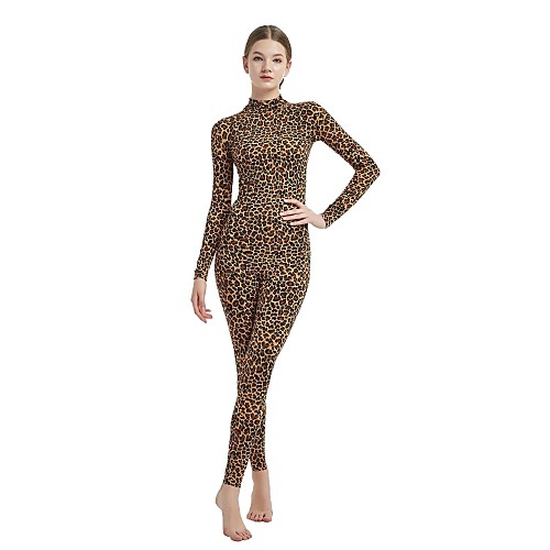 

Patterned Zentai Suits Skin Suit Adults' Spandex Lycra Cosplay Costumes Leopard Animal Print Women's Cheetah Print Camo / Camouflage Halloween Carnival Masquerade / High Elasticity