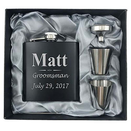 

Personalized Stainless steel Barware & Flasks Her / Him / Bride Wedding Party / Festival