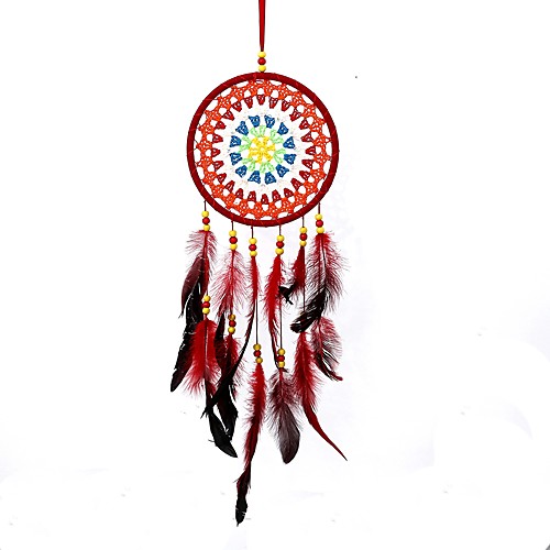 

Boho Dream Catcher Handmade Gift Wall Hanging Decor Art Ornament Craft Colourful Feather 6017cm For Kids Bedroom Wedding Festival