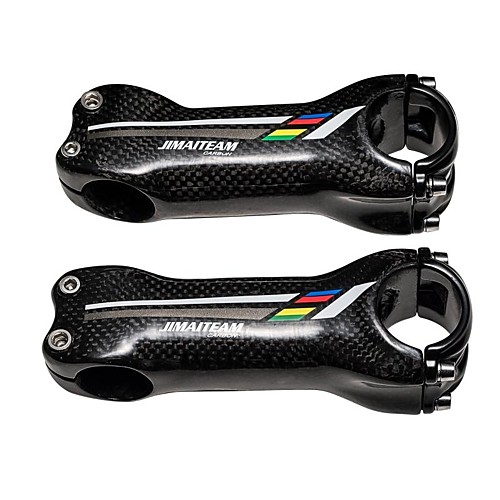 

31.8 mm Bike Stem 6 degree 80/90/10/110/120/130 mm Carbon Fiber Lightweight High Strength Easy to Install for Cycling Bicycle 3K Glossy