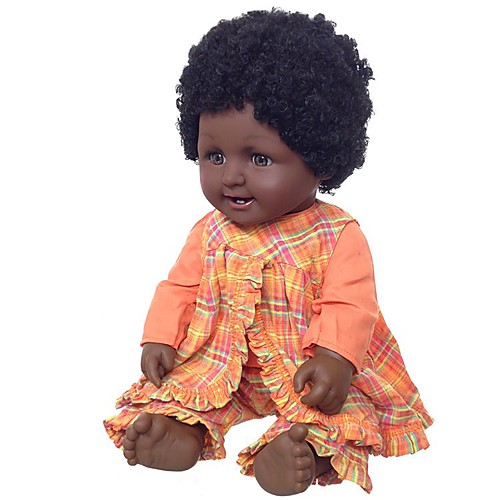 

20 inch Black Dolls Reborn Doll Girl Doll Baby Girl African Doll lifelike Cute Kids / Teen with Clothes and Accessories for Girls' Birthday and Festival Gifts