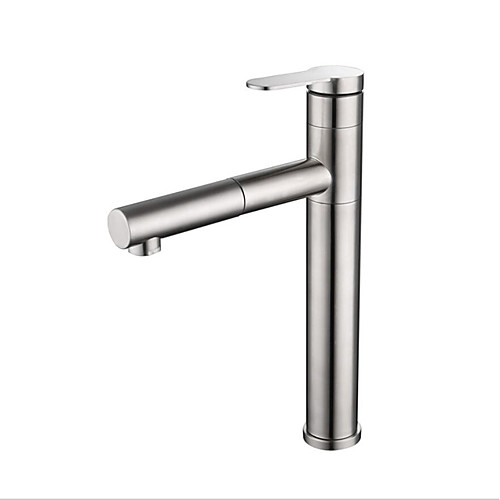 

Kitchen faucet - Single Handle One Hole Standard Spout Contemporary Kitchen Taps / Stainless Steel