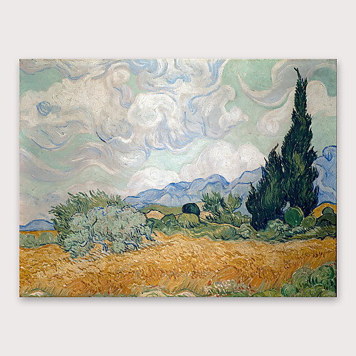 

Oil Painting Hand Painted Horizontal Abstract Modern Stretched Canvas