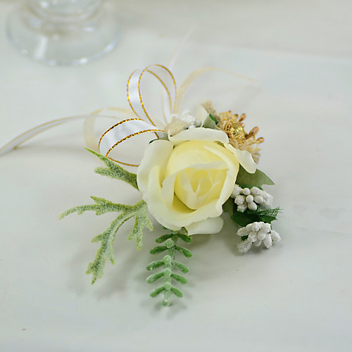 

Wedding Flowers Boutonnieres Wedding / Wedding Party Other Material / Plexiglas / Fabrics 5.91(Approx.15cm)