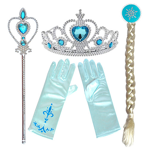 

Tiaras Forehead Crown Magic stick Halloween New Year's Resin PP For Princess Elsa Anna Cosplay Girls' Costume Jewelry Fashion Jewelry / Gloves / Headwear / Gloves / Headwear / Wand