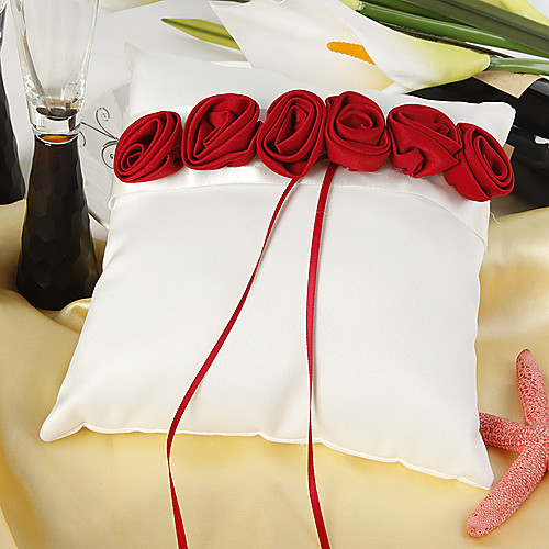 

Silk Like Satin Satin Flower Satin Ring Pillow Wedding All Seasons