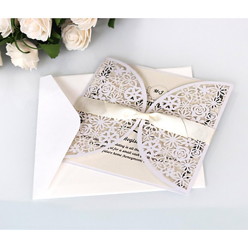 

Side Fold Wedding Invitations 20 - Invitation Cards Artistic Style Pure Paper