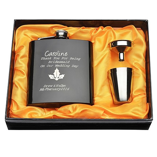

Personalized Stainless steel Barware & Flasks Her / Him / Bride Wedding Party / Festival