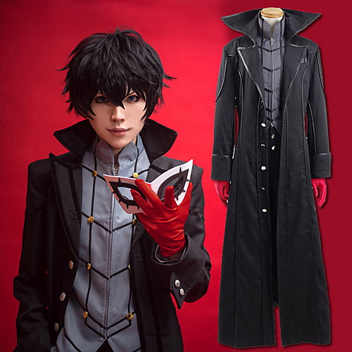 

Inspired by Persona 5 Joker Ren Amamiya / Akira Kurusu Anime Cosplay Costumes Japanese Cosplay Suits Solid Colored Coat Top Pants For Men's Women's / Gloves / More Accessories / Gloves
